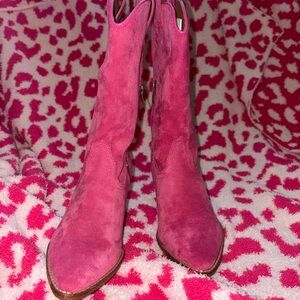 Arisa Pink Suede Women's Boots